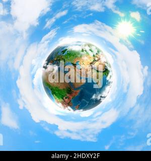Erde, Atmosphäre, Ozonschicht, Erden, Atmosphären, Ozonschichten Stockfoto