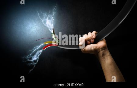 Energie, Strom, leistungsstark, Energien, elektrisch, Elektrik, Leistung Stockfoto