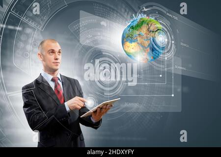 nachrichten, Informationen, weltweit, digitales Zeitalter, Informationen, Weltweit Stockfoto