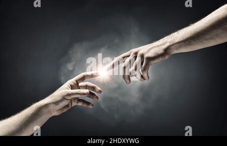 Schöpfung, Entstehung, Inspiration, Schöpfungen, Entstehen, Inspirationen Stockfoto