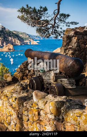 Tossa de Mar, Costa Brava, Spanien Stockfoto