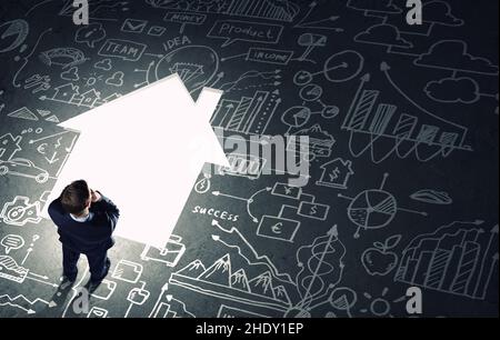 Investitionen, Immobilien, Rendite, Investitionen, Immobilien, Erträge Stockfoto