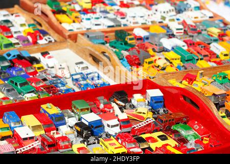 Spielzeugautos, dinky Autos, Spielzeugauto Stockfoto