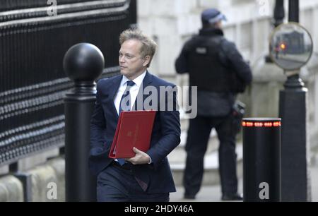 Grant Shapps MP (Staatssekretär für Verkehr) bei Ankunft in der Downing Street, 5th. Januar 2022 Stockfoto