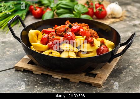 Tortellini, Tortellinis Stockfoto