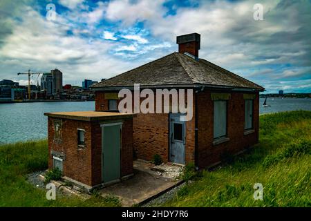 Verheiratete Offiziersquartiere auf der Insel georges in halifax Nova scotia Stockfoto