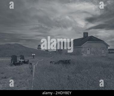 Light House Keepers House auf der Insel georges in halifax Nova scotia Stockfoto