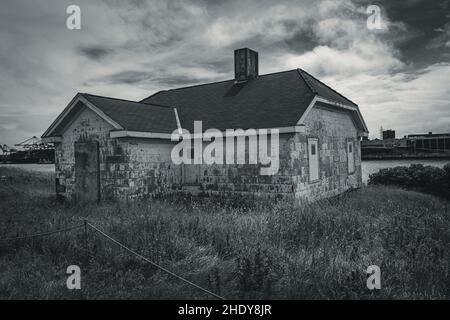 Light House Keepers House auf der Insel georges in halifax Nova scotia Stockfoto