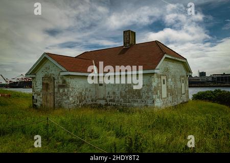 Light House Keepers House auf der Insel georges in halifax Nova scotia Stockfoto