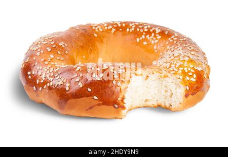 Bagel, Sesambagel, Sesambagels Stockfoto