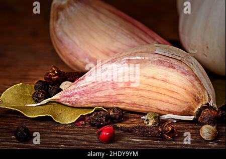 Knoblauch, Knoblauch Stockfoto