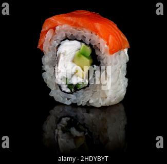 Sushi, Brötchen von innen heraus, Uramaki, sushis, Uramakis Stockfoto