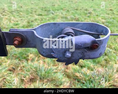 Stacheldraht, Stacheldraht Stockfoto