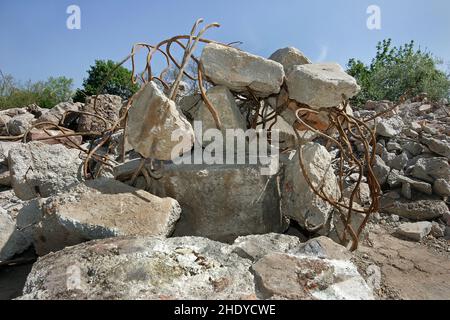 Schutt, Ferrobeton, Schutt, Ferrobetone Stockfoto