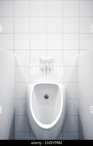 Urinal, männliche Toilette, Urinale, männliche Toiletten Stockfoto