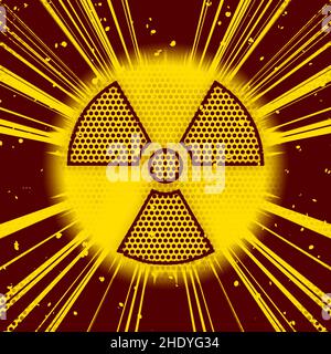 Radioaktivität, Kernenergie, Kernenergie, radioaktive Strahlung, aktiv, Aktivität, Radioaktivität, Nuklear, Atomenergie, Kernenergie, Kernenergie Stockfoto