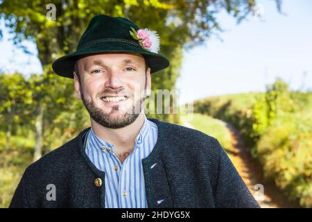 Mann, bayerisch, Kostüme, Kerl, Männer, bayern, Kostüm Stockfoto