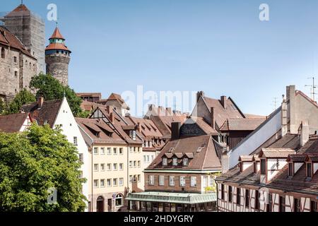 Altstadt, nürnberg, alte Städte, Nurembergs Stockfoto