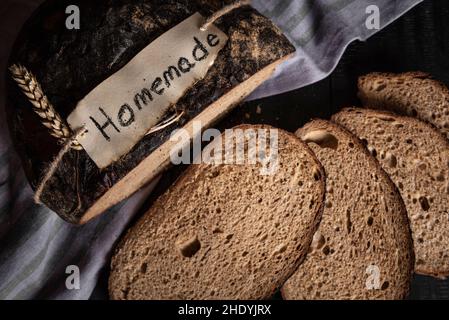 Brot, Scheibe Brot, Roggenbrot, Brot, Scheibe Brot, Roggenbrot, Roggenbrot Stockfoto
