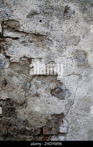 Mauerwerk, Putz, rissig, Mauerwerk, Putze, Crackeds Stockfoto