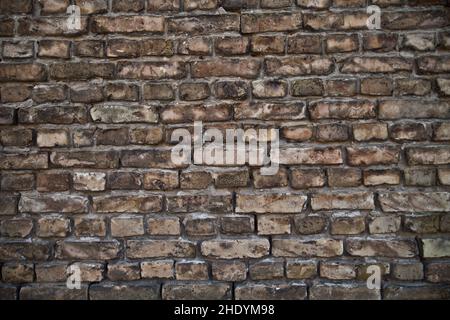 Wand, Mauerwerk, Ziegelwand, Wände, Mauerwerk, Ziegelwände Stockfoto