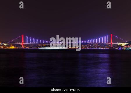 bosporus, Yavuz Sultan Selim Bridge Stockfoto