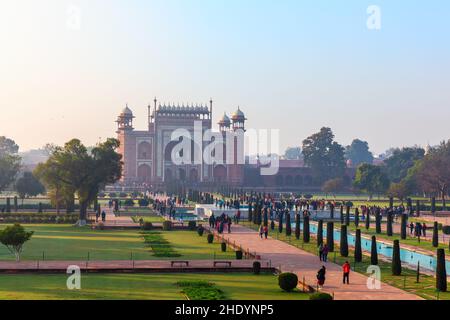 taj mahal, agra, taj Mahals, agras Stockfoto