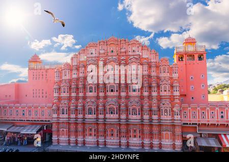 rajasthan, jaipur, hawa mahal, Rajasthans, Jaipur, hawa Mahals Stockfoto