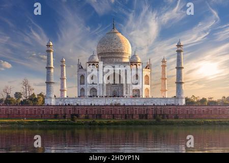 taj mahal, agra, taj Mahals, agras Stockfoto