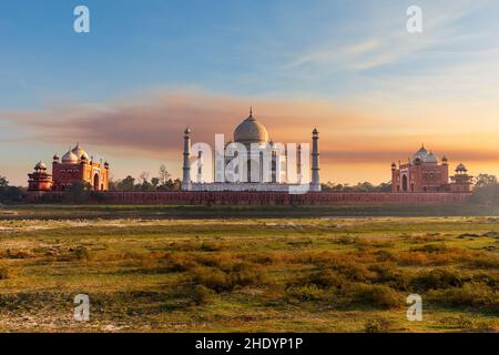 taj mahal, agra, taj Mahals, agras Stockfoto