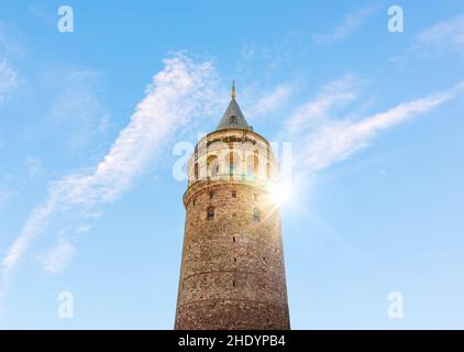 galata-Turm, galata-Türme Stockfoto