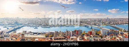 Hängebrücke, bosporus, istanbul, Atatürk-Brücke, Hängebrücken, istanbuls Stockfoto