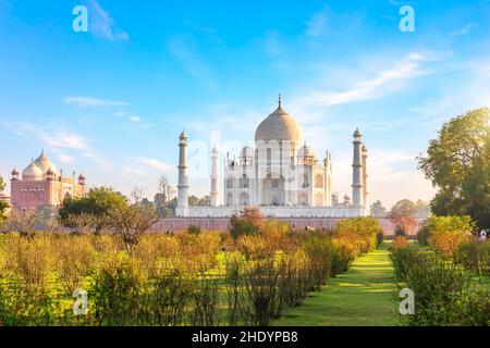 taj mahal, agra, taj Mahals, agras Stockfoto