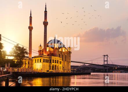 Moschee, bosporus, istanbul, Moscheen, istanbuls Stockfoto