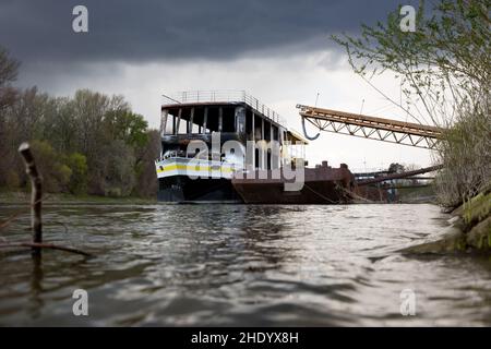 Liberland, offiziell die Freie Republik Liberland, ist eine Mikronation, die ein unbewohntes Stück umstrittenen Landes am westlichen Ufer der Danu beansprucht Stockfoto