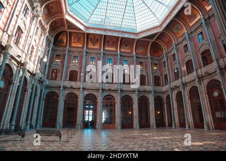 Bolsa Palace, Porto, Innenhof Stockfoto