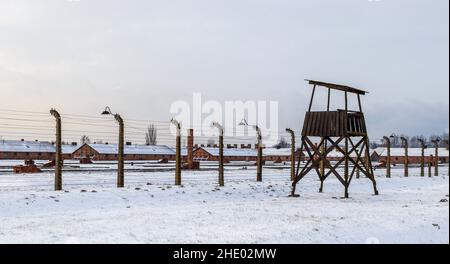 KZ Auschwitz, Polen Stockfoto