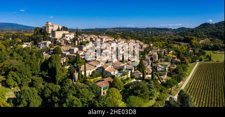 Frankreich, Vaucluse, Parc Naturel Regional du Luberon (Luberon Natural Regional Park), Ansouis, bezeichnet als Les Plus Beaux Villages de France, (die meisten Be Stockfoto