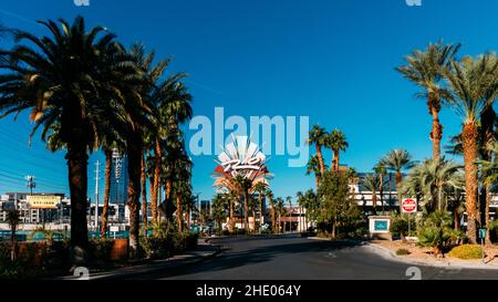 Szenische Aufnahme der Fassade des Rio Casino in Las Vegas, Nevada, USA Stockfoto