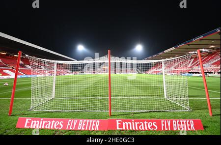 Swindon, Wiltshire, Großbritannien. 7th. Juni 2022. 7th. Januar 2022: County Ground, Swindon, Wilstshire, England: FA Cup 3rd Round Football, Swindon Town gegen Manchester City: Allgemeine Ansicht des County Ground Kredit: Action Plus Sports Images/Alamy Live News Stockfoto