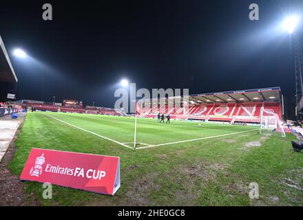 Swindon, Wiltshire, Großbritannien. 7th. Juni 2022. 7th. Januar 2022: County Ground, Swindon, Wilstshire, England: FA Cup 3rd Round Football, Swindon Town gegen Manchester City: Allgemeine Ansicht des County Ground Kredit: Action Plus Sports Images/Alamy Live News Stockfoto