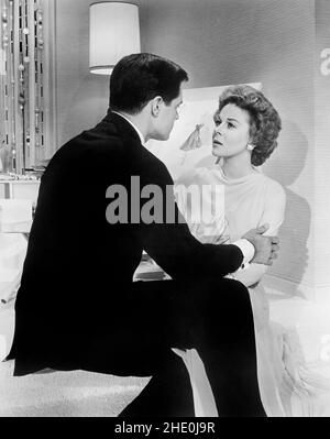 John Gavin, Susan Hayward, am Set des Films, 'Back Street', Universal Picturs, 1961 Stockfoto