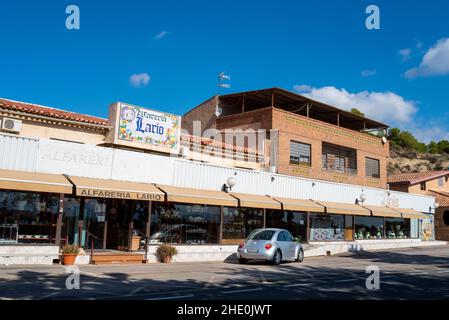 Alfareria Lario Keramik, Töpferei in La Tercia, Lorca, Murcia, Spanien. Lario Familienindustrie aus dem Jahr 1600s, in der Region Murcia Stockfoto