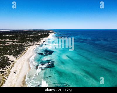 Wunderschöne Rock Pools an der Küste von South Australia Stockfoto
