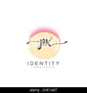 PX Handschrift Logo Vektor Kunst der ersten Unterschrift, Hochzeit, Mode, jewerly, Boutique, Blumen und botanische mit kreativer Vorlage für jedes Unternehmen Stock Vektor