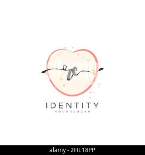 RC Handschrift Logo Vektor Kunst der ersten Unterschrift, Hochzeit, Mode, jewerly, Boutique, Blumen und botanische mit kreativer Vorlage für jedes Unternehmen Stock Vektor