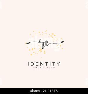 RC Handschrift Logo Vektor Kunst der ersten Unterschrift, Hochzeit, Mode, jewerly, Boutique, Blumen und botanische mit kreativer Vorlage für jedes Unternehmen Stock Vektor