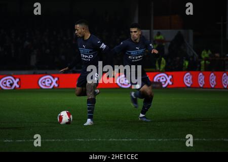 Swindon Town gegen Manchester City, Emirates FA Cup, Dritte Runde, Fußball, County Ground Stockfoto