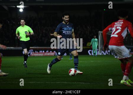 Swindon Town gegen Manchester City, Emirates FA Cup, Dritte Runde, Fußball, County Ground Stockfoto