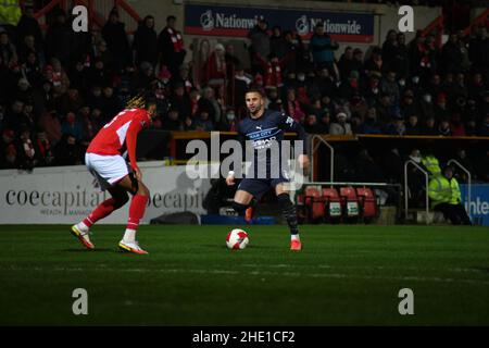 Swindon Town gegen Manchester City, Emirates FA Cup, Dritte Runde, Fußball, County Ground Stockfoto